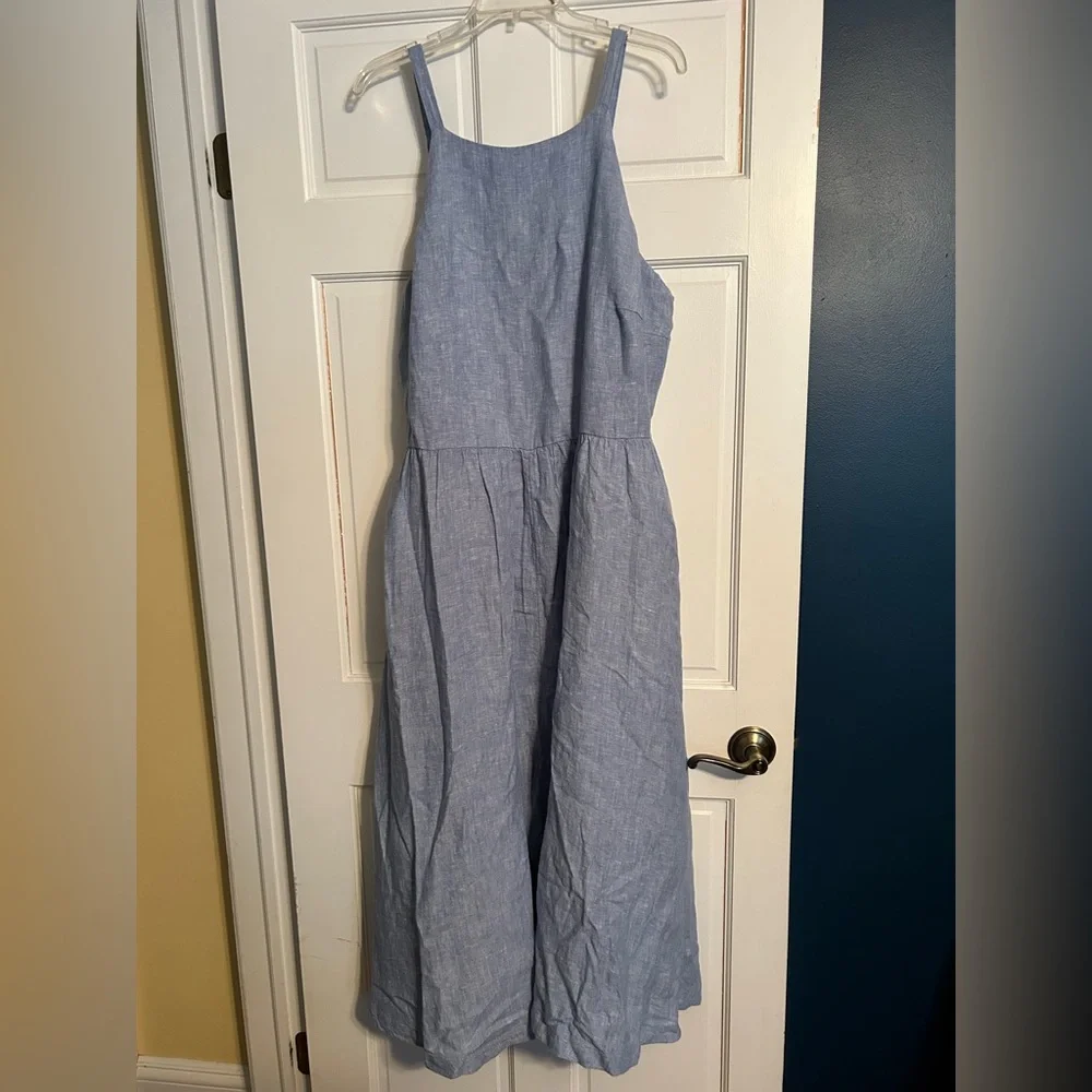 Lands’ End denim maxi dress size 1X - Picture 4 of 10
